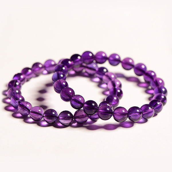Natural Uruguayan Amethyst Beads, 4-16mm, 1 Strand/Bracelet, MBGEAME033