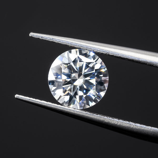Round Cut Lab-Grown Moissanite, VVS, GRA Certification, 1 Piece, MGLC6004