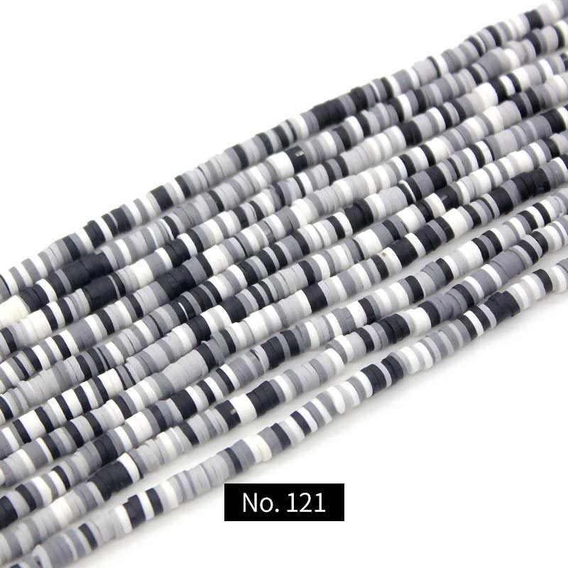 Cuentas de arcilla polimérica de 4 mm, 1 hebra, MBCL004, No.101-122