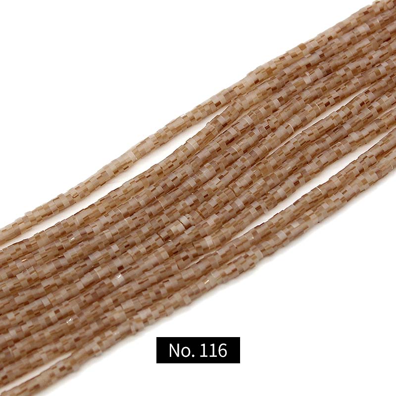 3mm Polymer Clay Beads, 1 Strand, MBCL1009, No.101-116