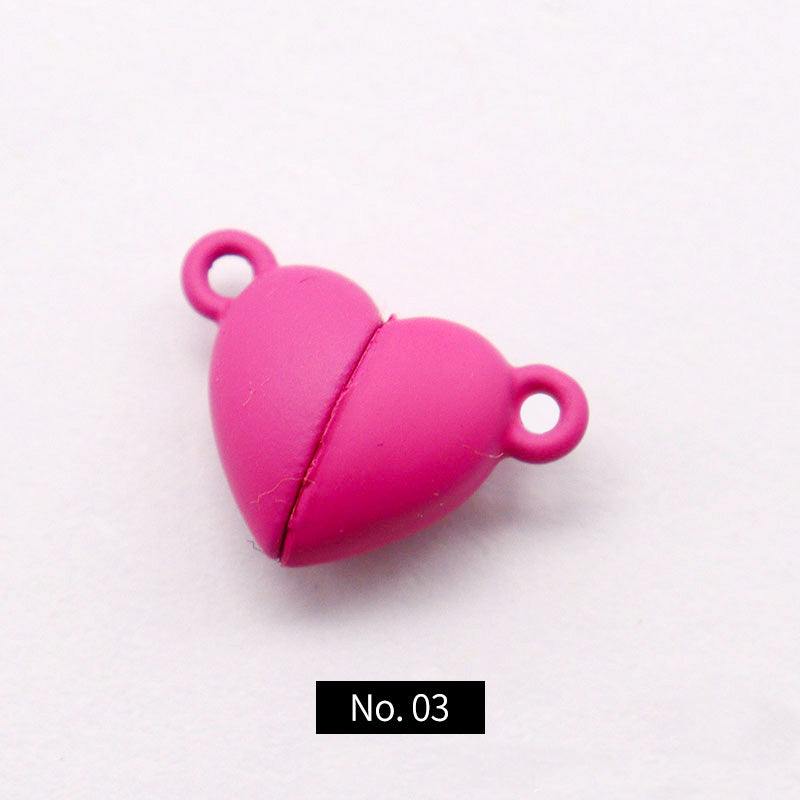 Heart Shaped Magnetic Clasps, 1 Pairs, MFCL3001