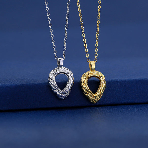 925 Sterling Silver Pendant Setting, Pear 7x9 mm Faceted Stone, Includes Chain, 1 Piece, MFJS3046