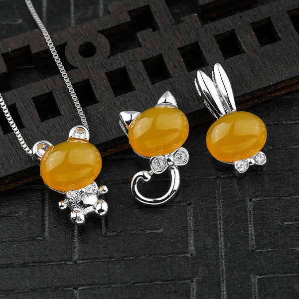 925 Sterling Silver Pendant Setting, Suitable for Oval Cabochons, Chain Not Included, 1 Piece, MFJS4019