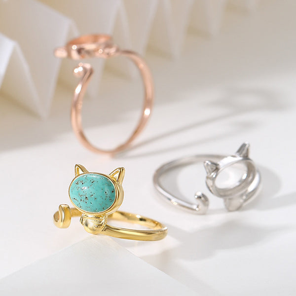 925 Sterling Silver Ring Setting, Oval Cabochons, Adjustable, 1 Piece, MFJS2008