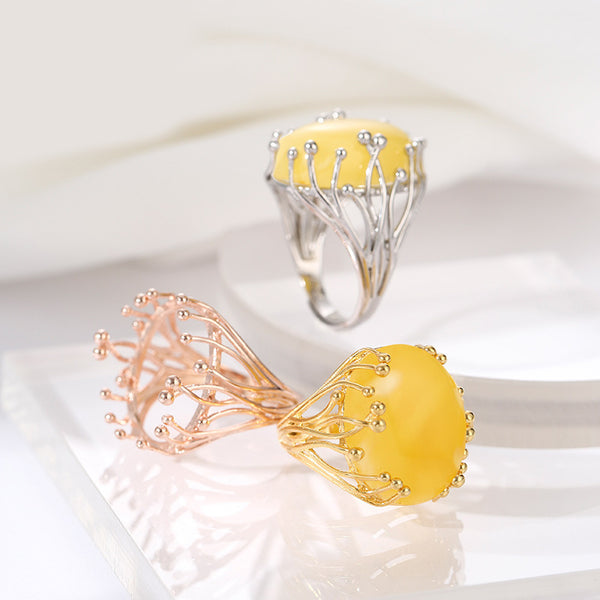 925 Sterling Silver Ring Setting, 16*20mm, Oval Cabochons, Adjustable, 1 Piece, MFJS2016