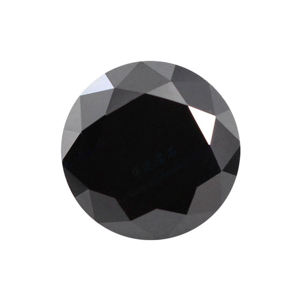 Round Cut Lab-Grown Black Moissanite, 1 Piece, MGLC6011