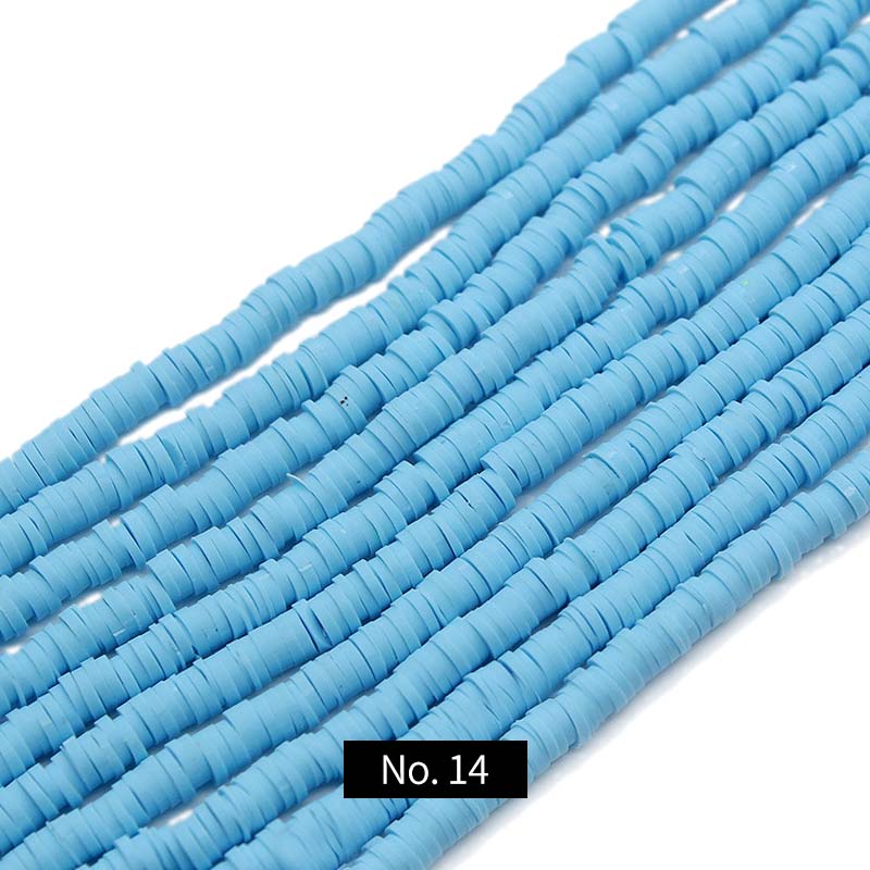 5mm Polymer Clay Beads, 1 Strand, MBCL1010, No.1-25