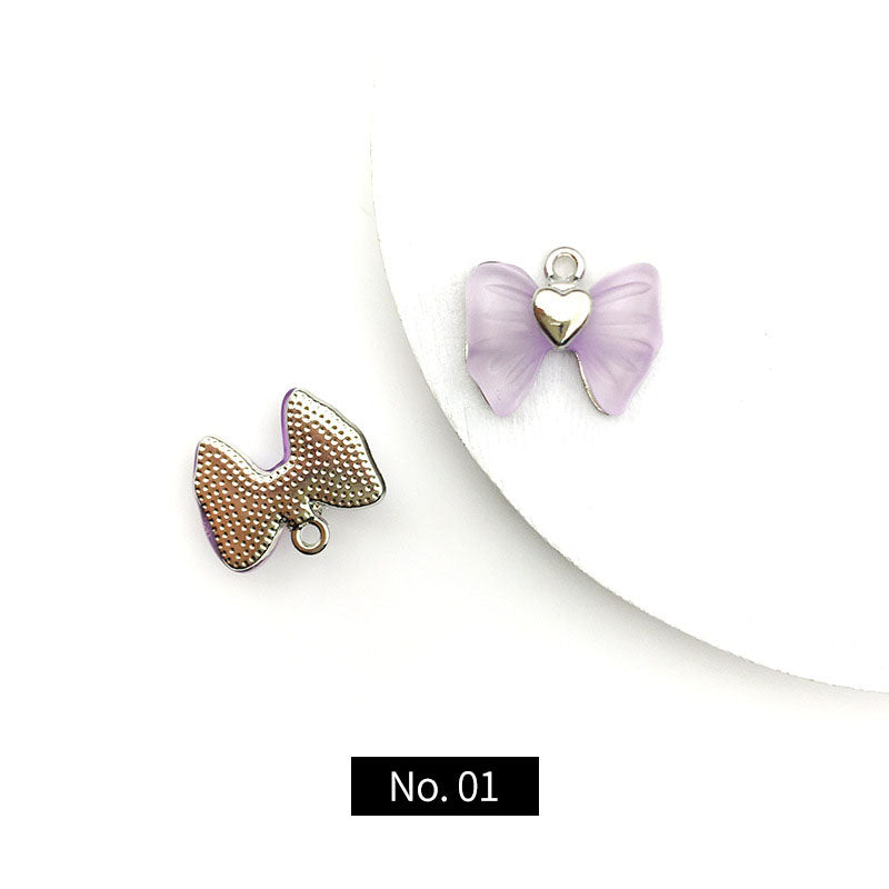 Butterfly Alloy Acrylic Pendant, 1Piece, MFPC5002