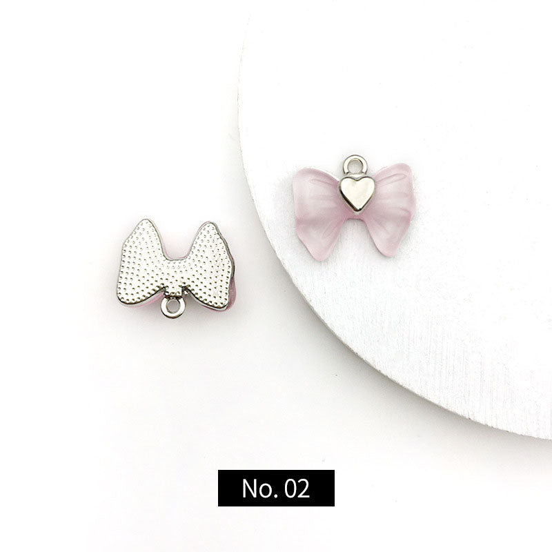 Butterfly Alloy Acrylic Pendant, 1Piece, MFPC5002