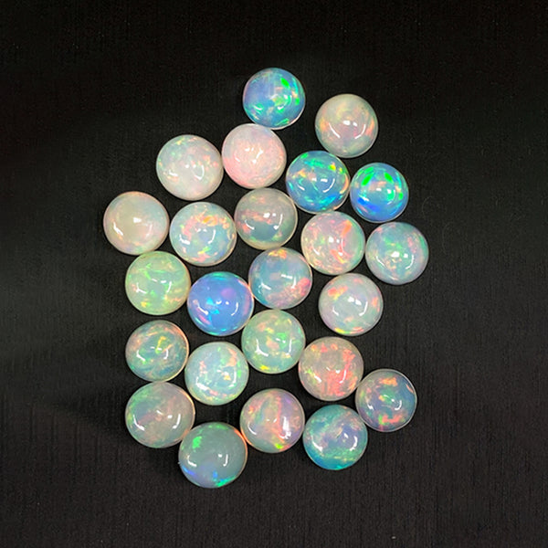 Natural Opal Round Cabochons, Natural Color, AA Grade, 1 Piece, MFCA1902