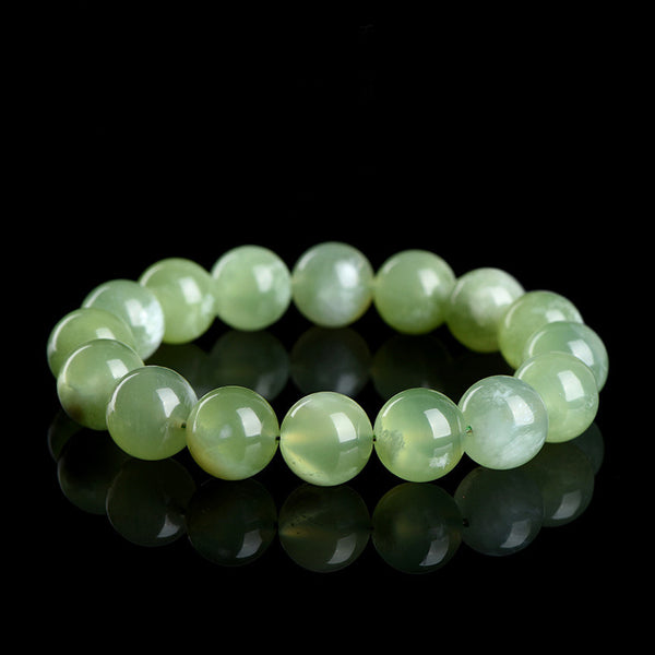 Natürliches Serpentin-Jade-Armband, 9/10/11/12/13/14mm