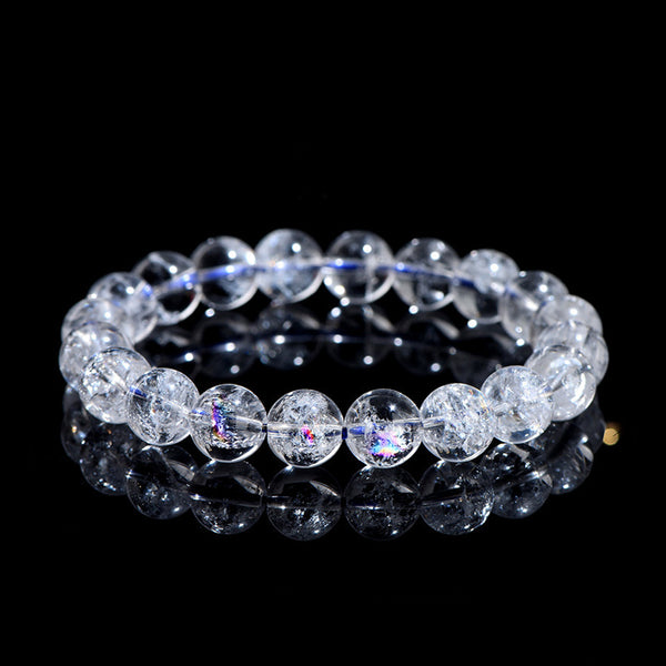 Natural Clear Azeztulite Crystal Bracelet, 8/10/12/14/16mm