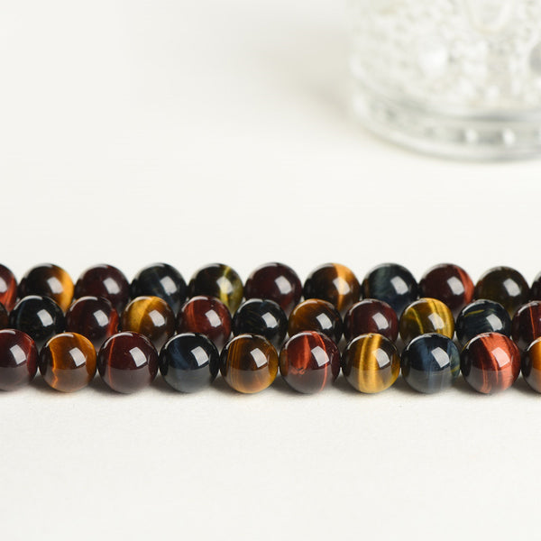 Natural Tiger's Eye Bead Mix, 6-14mm, 1 Strand, MBGETEY006