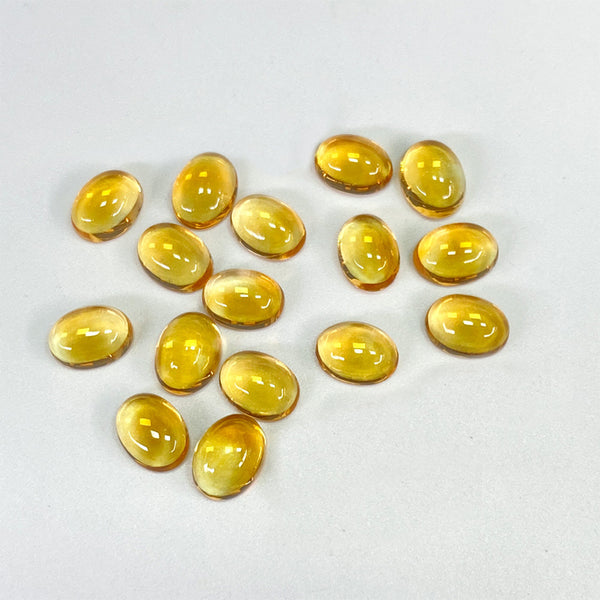 Natural Citrine Oval Cabochons, Heat Treated, AAA Grade, 1 Piece, MFCA0102