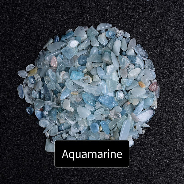 100g, Natural Aquamarine Chips