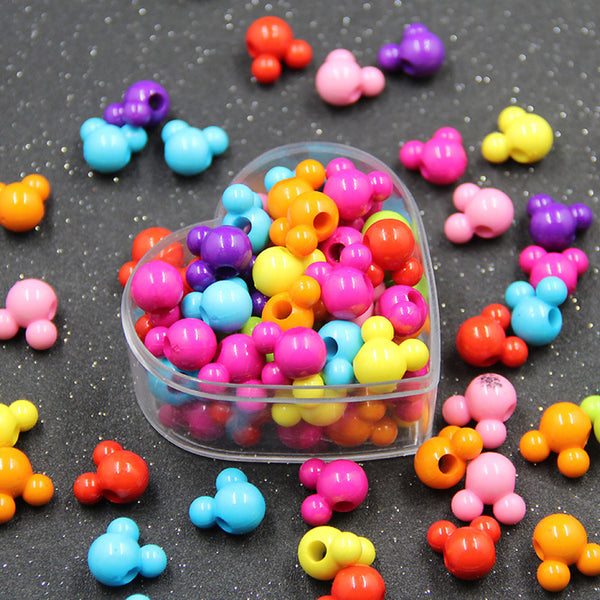 Spherical Solid Color Acrylic Beads, 500g, MBAC1076