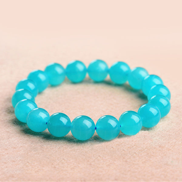 Bracelet en Amazonite Naturelle, 8/9/10/11/12/13mm