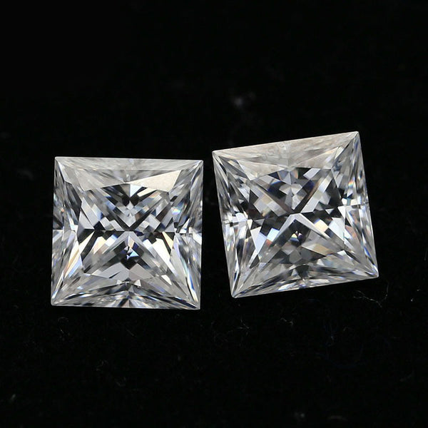 Princess Cut Lab-Grown Moissanite, VVS, GRA Certification, 1 Piece, MGLC6007