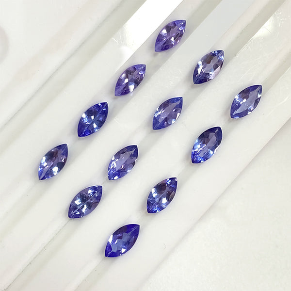Marquise Cut Tanzanite Faceted Gem, Heat Treated, Eye Clean, 1 Piece, MFFG1604