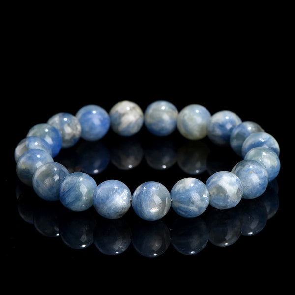 Natuurlijke Blauwe Kyaniet Mica Armband, 7/8/9/10/11/12/13/14/15/16mm