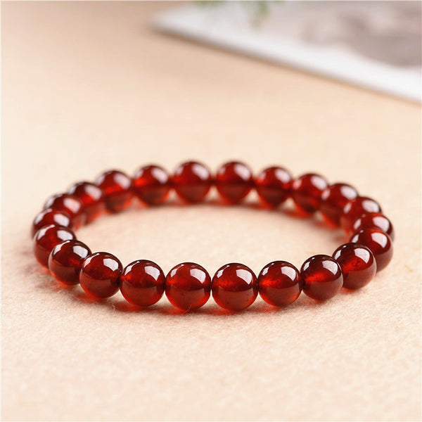 Natural Garnet Bracelet, 7/8/9/10mm