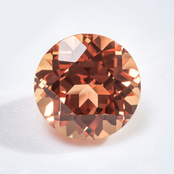 Orange Lab Grown Sapphire, Round, VVS, 1 Piece, MGLC3018