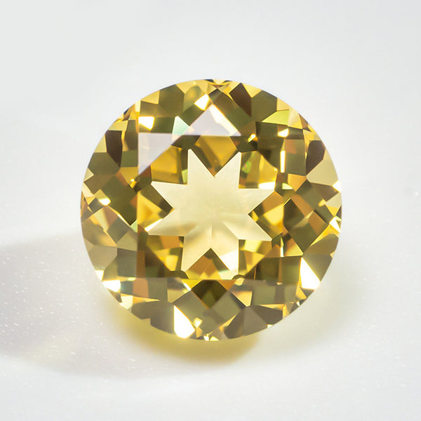 Yellow Lab Grown Sapphire, Round, VVS, 1 Piece, MGLC3016