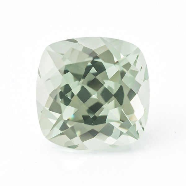 Green Lab Grown Sapphire, Cushion, VVS, 1 Piece, MGLC3020