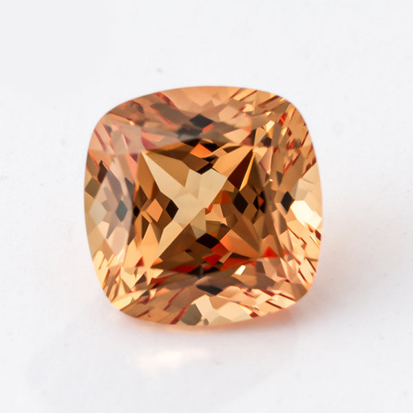 Orange Lab Grown Sapphire, Cushion, VVS, 1 Piece, MGLC3019