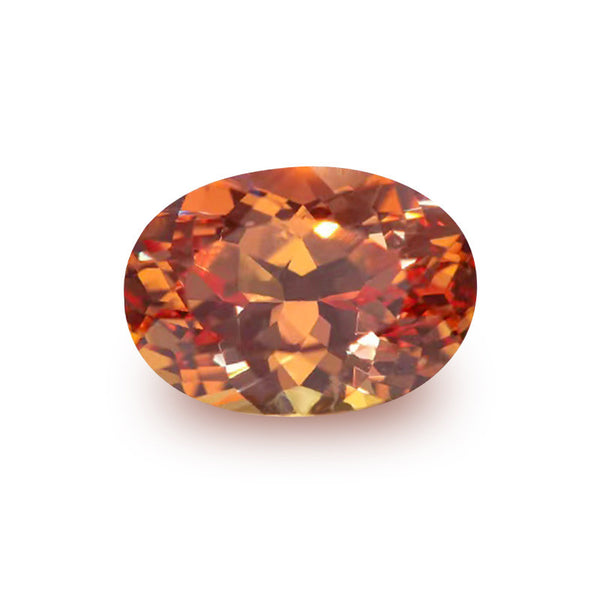 Orange Lab Grown Sapphire, Oval, VVS, 1 Piece, MGLC3009