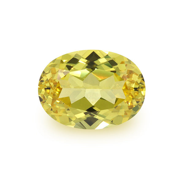 Yellow Lab Grown Sapphire, Oval, VVS, 1 Piece, MGLC3008