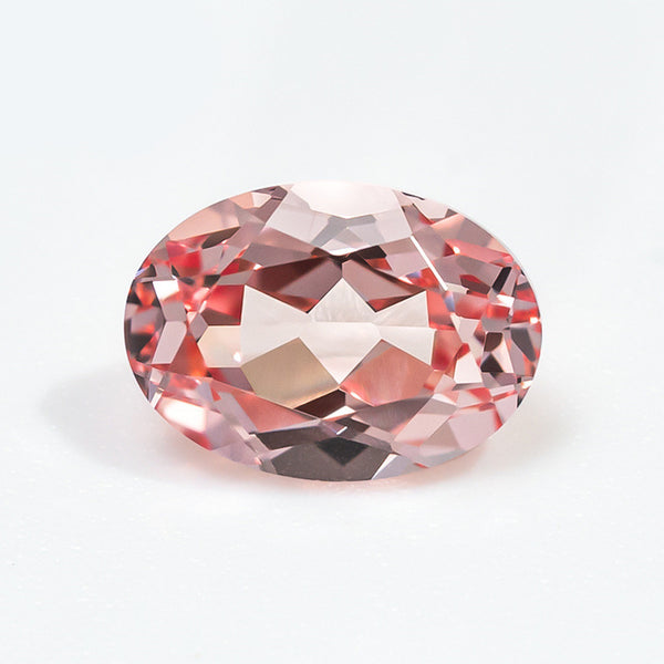 Lab Grown Padparadscha Sapphire, Oval, VVS, 1 Piece, MGLC3013