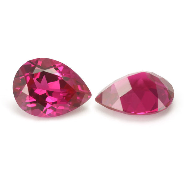 Lab Grown Ruby, Pear, VVS, 1 Piece, MGLC2004