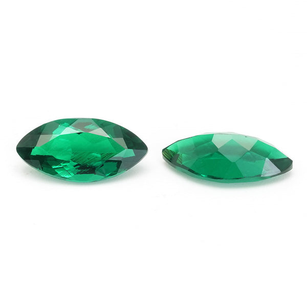 Dark Green Lab Grown Emerald, Marquise, VVS, 1 Piece, MGLC4005