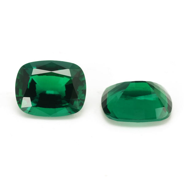 Dark Green Lab Grown Emerald, Rectangular Cushion, VVS, 1 Piece, MGLC4004
