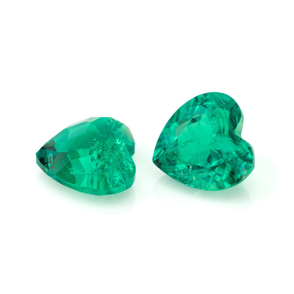 Lab Grown Emerald, Heart, VVS, 1 Piece, MGLC4016