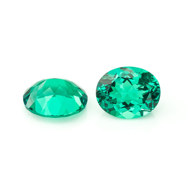 Lab Grown Emerald, Oval, VVS, 1 Piece, MGLC4012