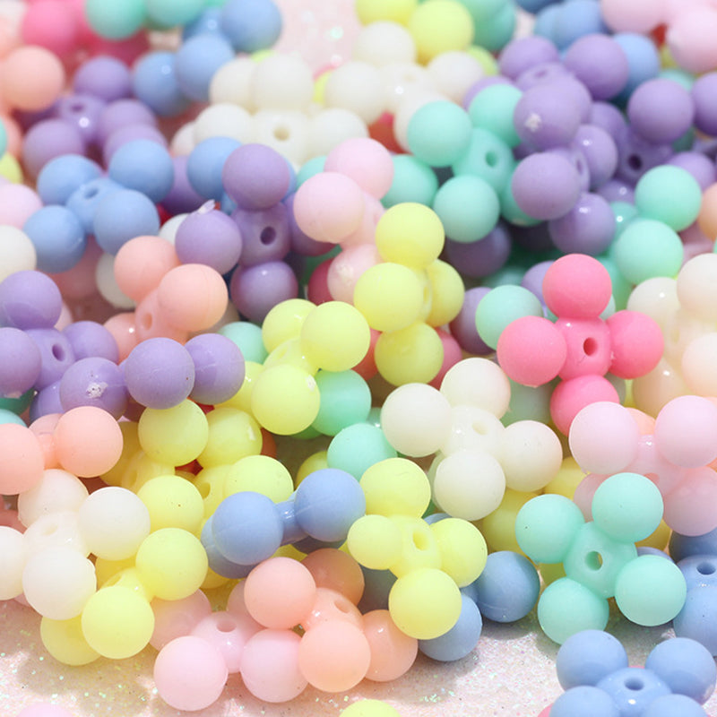 Spherical Frosted Acrylic Beads, 100g/500g, MBAC7039