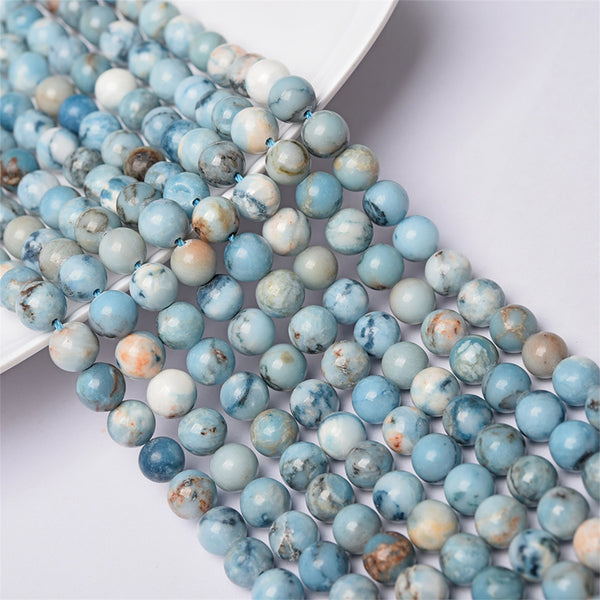 Larimar Beads, Dyed, 8mm, 1 Strand, MBGELAR006