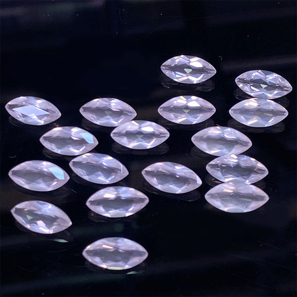 Marquise Rose Quartz Faceted Gem, Natural Color, Eye Clean, 1 Piece, MFFG1204