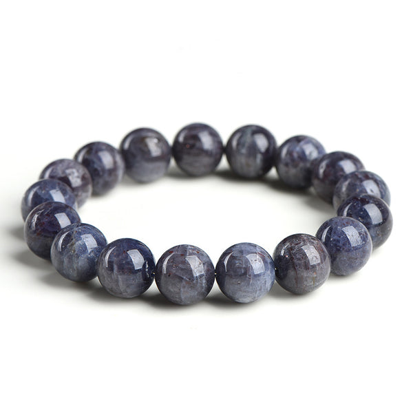 Natural Iolite Bracelet, 6/7/8/9/10/11/13mm