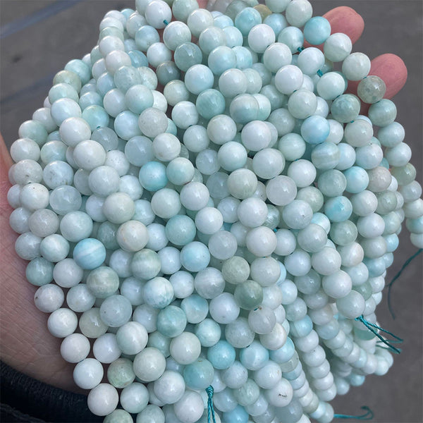 Natural Hemimorphite Beads, Natural Color, 6/8/10mm, 1 Strand, MBGEHEM001