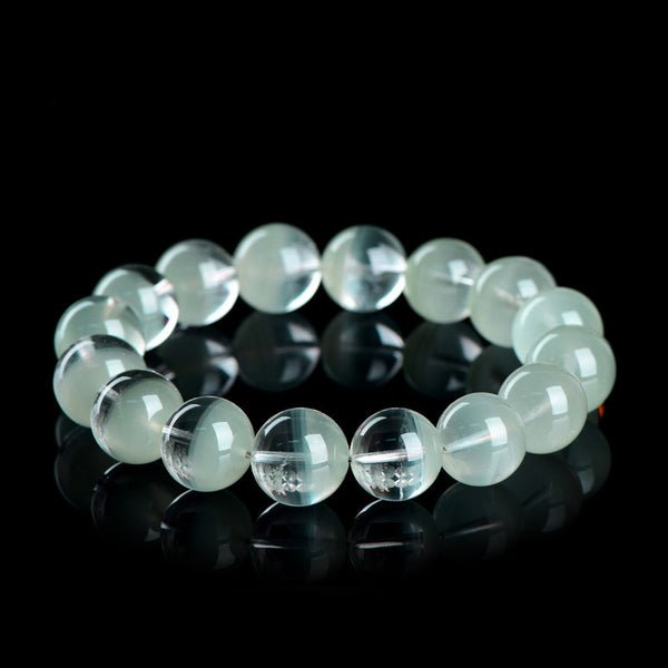 Natural Light Green Phantom Quartz Bracelet, 6/7/8/9/10/11/12/13/14mm