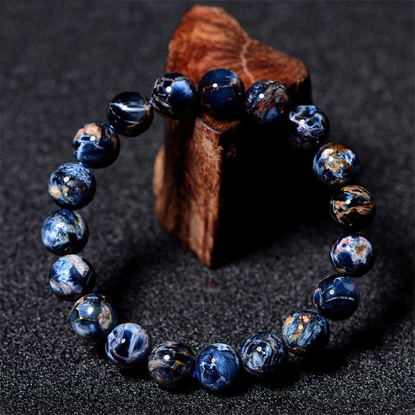 Natürliches blauer Pietersit-Armband, 10/11/12/13/15/16/17/18mm