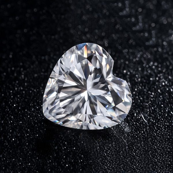 Heart Cut Lab-Grown Moissanite, VVS, GRA Certification, 1 Piece, MGLC6005