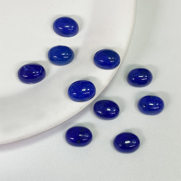 Natural Lapis Lazuli Oval Cabochons, Natural Color, AA Grade, 1 Piece, MFCA1802