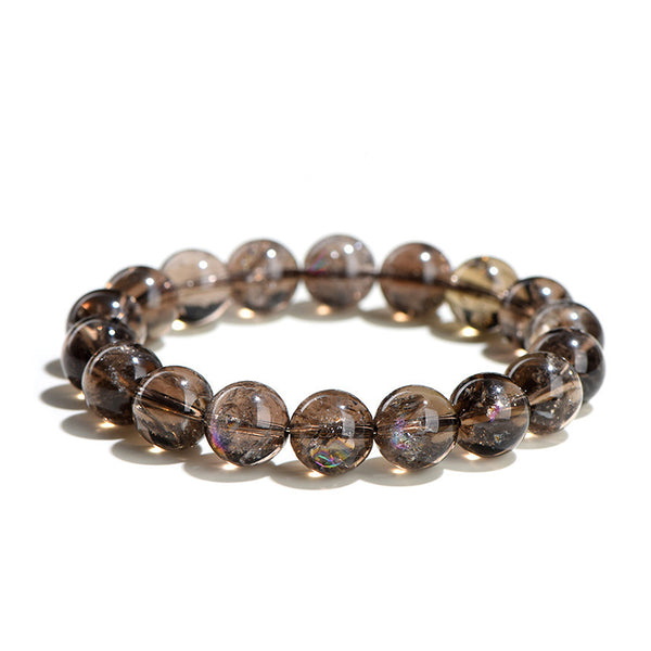 Natural Brown Azeztulite Crystal Bracelet, 6/8/10/12/14/15mm