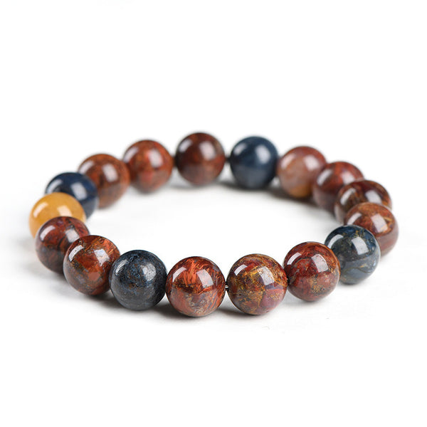 Natural Deep Blue and Gold Pietersite Bracelet, 8/10/11/12/13/14/15mm