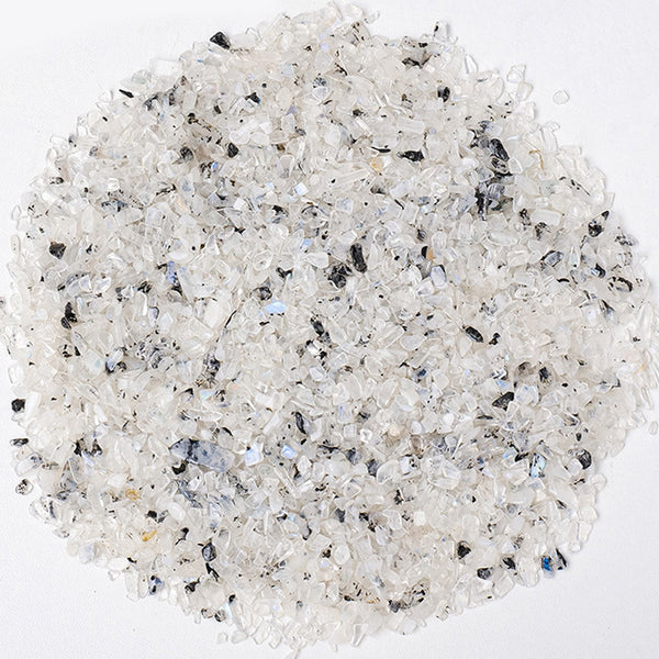 100g, Natural Speckled Moonstone Chips