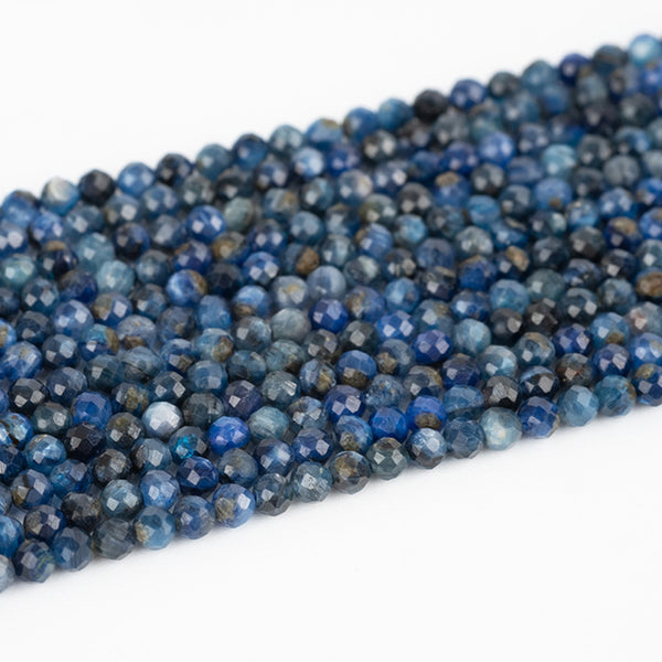 3A Natural Faceted Kyanite Beads, Natural Color, 2/3/4mm, 1 Strand, MBGEKYA007